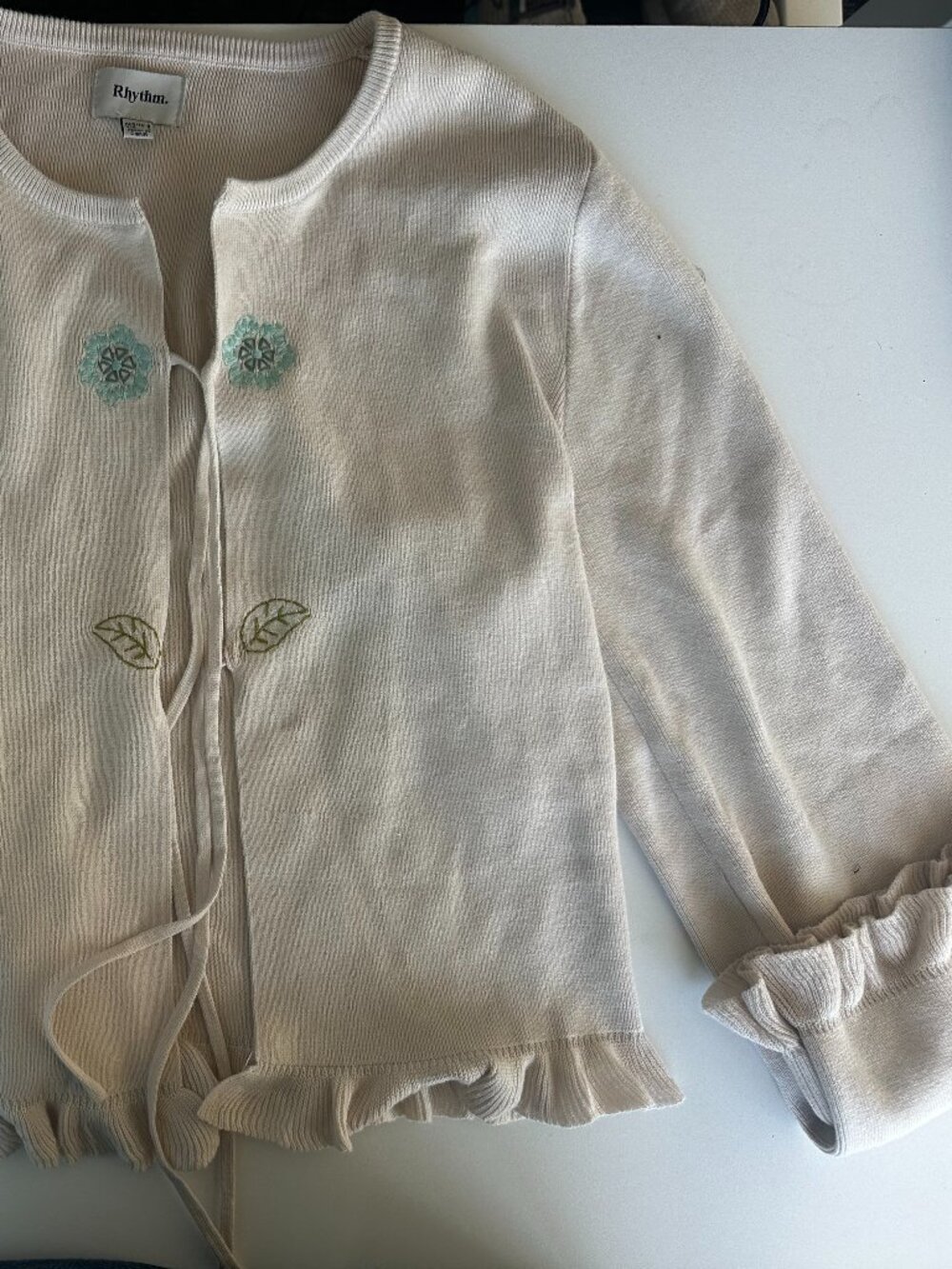 Cream Knit Rythm Cardigan